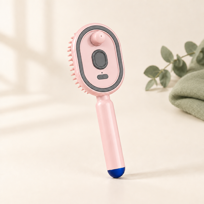 Serenus Mist Comb in Blush Pink on an ivory surface