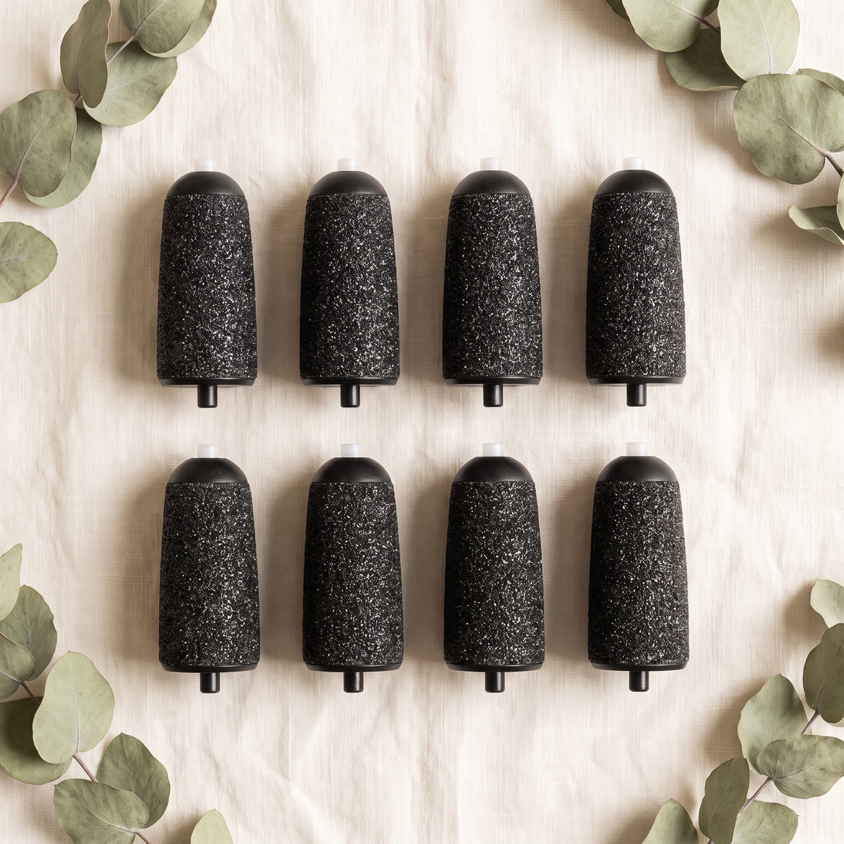 8-pack of coarse grit black SoftStep replacement heads