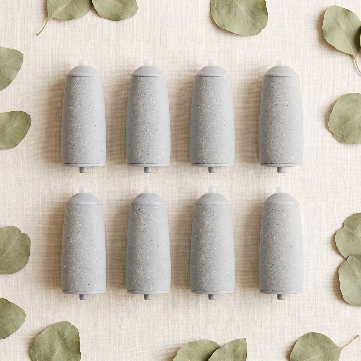8-pack of fine grit grey SoftStep replacement heads